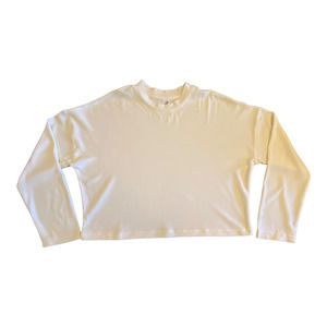 Parade Cream Long Sleeve Thermal Crop Top New Size Small
